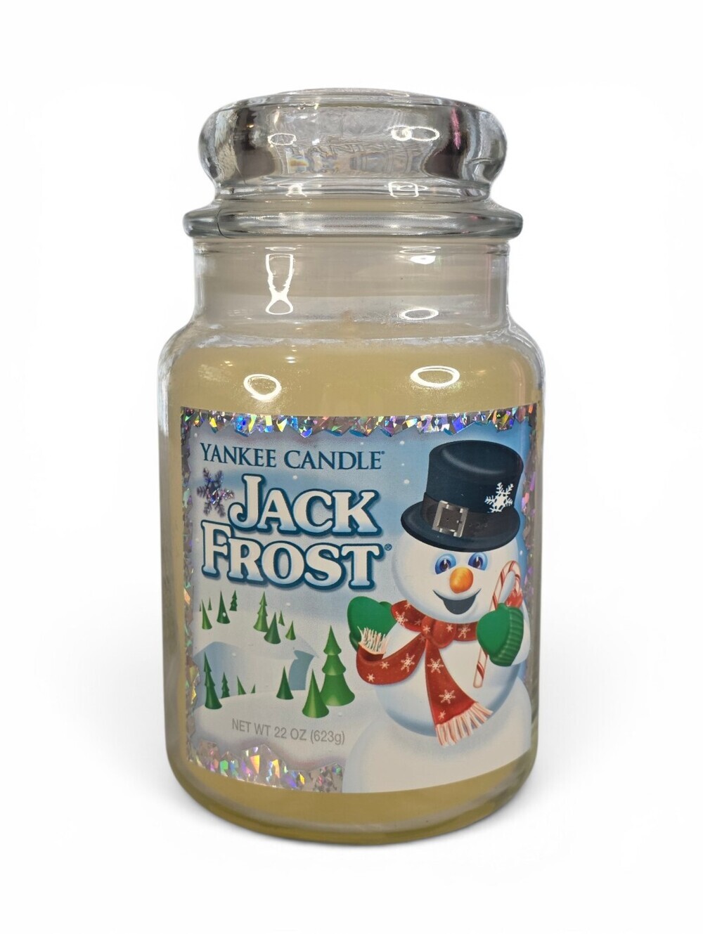 Yankee Candle Jack Frost 22 Oz Large Jar Candle Retired NEW Holiday Winter
